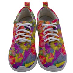 Red Liana Flower Mens Athletic Shoes by DinkovaArt