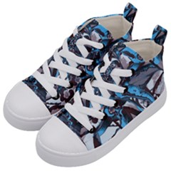 Marginata Flowers  Kids  Mid-top Canvas Sneakers by DinkovaArt