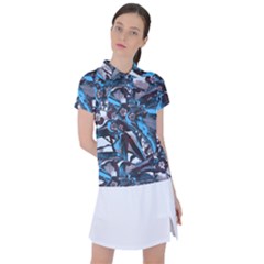 Marginata Flowers  Women s Polo Tee