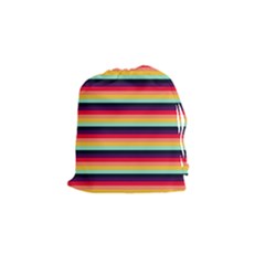 Contrast Rainbow Stripes Drawstring Pouch (small) by tmsartbazaar