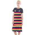 Contrast Rainbow Stripes Camis Fishtail Dress View1