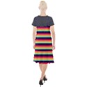 Contrast Rainbow Stripes Camis Fishtail Dress View2