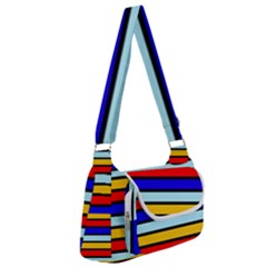 Red And Blue Contrast Yellow Stripes Multipack Bag by tmsartbazaar