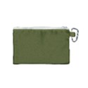 Army Green Solid Color Canvas Cosmetic Bag (Small) View2