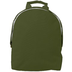 Army Green Solid Color Mini Full Print Backpack by SpinnyChairDesigns