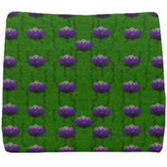 Power To The Big Flowers Festive Seat Cushion by pepitasart