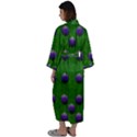 Power To The Big Flowers Festive Maxi Satin Kimono View2