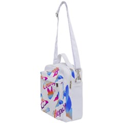 Strength Courage Hope Butterflies Crossbody Day Bag