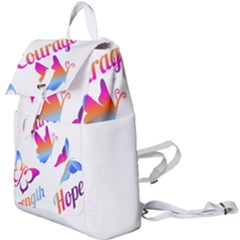 Strength Courage Hope Butterflies Buckle Everyday Backpack by CHeartDesigns