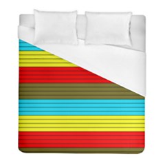 Multicolor With Black Lines Duvet Cover (full/ Double Size) by tmsartbazaar