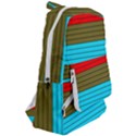 Multicolor With Black Lines Travelers  Backpack View2