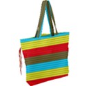 Multicolor With Black Lines Drawstring Tote Bag View2