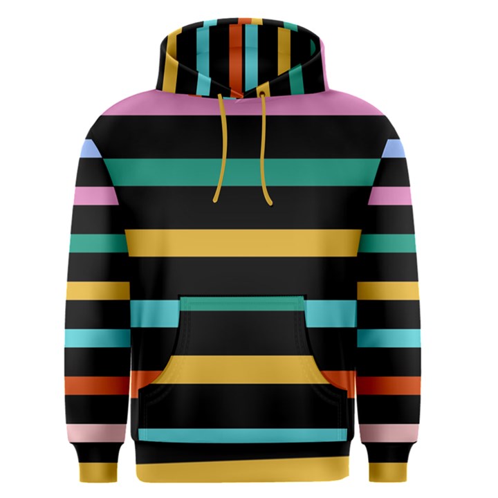 Colorful Mime Black Stripes Men s Core Hoodie