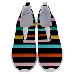 Colorful Mime Black Stripes No Lace Lightweight Shoes by tmsartbazaar