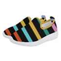 Colorful Mime Black Stripes Women s Slip On Sneakers View2