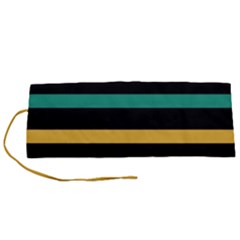 Colorful Mime Black Stripes Roll Up Canvas Pencil Holder (s)