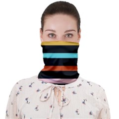 Colorful Mime Black Stripes Face Covering Bandana (adult)