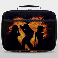 Shadow Heart Love Flame Girl Sexy Pose Full Print Lunch Bag