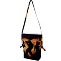 Shadow Heart Love Flame Girl Sexy Pose Folding Shoulder Bag View1