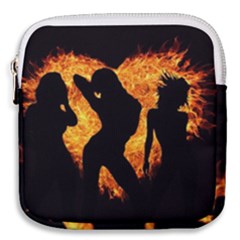 Shadow Heart Love Flame Girl Sexy Pose Mini Square Pouch