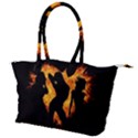 Shadow Heart Love Flame Girl Sexy Pose Canvas Shoulder Bag View1