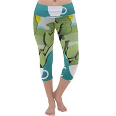 Illustrations Drink Capri Yoga Leggings