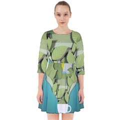 Illustrations Drink Smock Dress