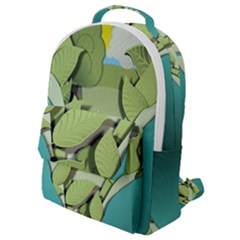 Illustrations Drink Flap Pocket Backpack (small)