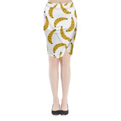 Banana Fruit Yellow Summer Midi Wrap Pencil Skirt by Mariart