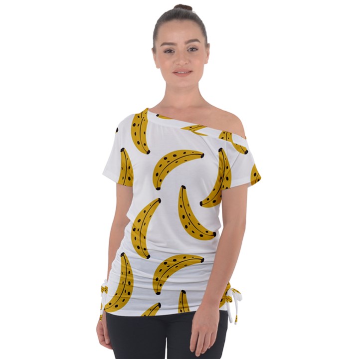 Banana Fruit Yellow Summer Tie-Up Tee