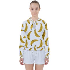 Banana Fruit Yellow Summer Women s Tie Up Sweat by Mariart