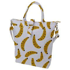 Banana Fruit Yellow Summer Buckle Top Tote Bag by Mariart