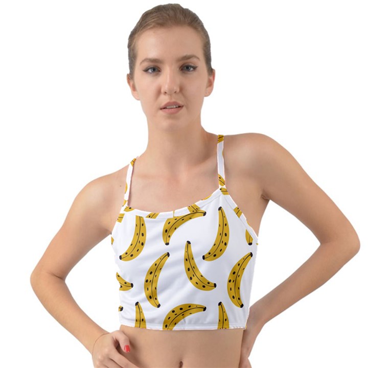 Banana Fruit Yellow Summer Mini Tank Bikini Top