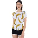 Banana Fruit Yellow Summer Back Cut Out Sport Tee View1