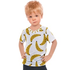 Banana Fruit Yellow Summer Kids  Sports Tee