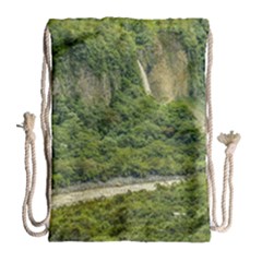 Amazonia Landscape, Banos, Ecuador Drawstring Bag (large) by dflcprintsclothing