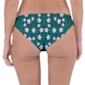 Porcelain Flowers  On Leaves Reversible Hipster Bikini Bottoms View2