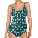 Porcelain Flowers  On Leaves Tankini Set View1