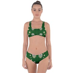 The Way To Freedom One Island One Gnome Criss Cross Bikini Set by pepitasart