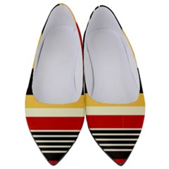 Contrast Yellow With Red Women s Low Heels by tmsartbazaar