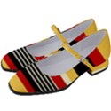 Contrast Yellow With Red Women s Mary Jane Shoes View2