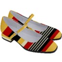 Contrast Yellow With Red Women s Mary Jane Shoes View3