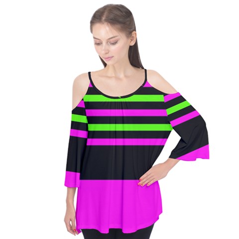 Disco Stripes Flutter Tees by tmsartbazaar