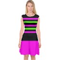 Disco Stripes Capsleeve Midi Dress View1