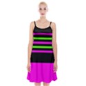 Disco Stripes Spaghetti Strap Velvet Dress View1