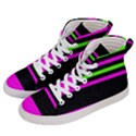 Disco Stripes Men s Hi-Top Skate Sneakers View2