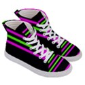 Disco Stripes Men s Hi-Top Skate Sneakers View3