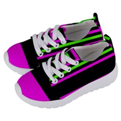 Disco Stripes Kids  Lightweight Sports Shoes by tmsartbazaar