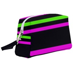 Disco Stripes Wristlet Pouch Bag (large) by tmsartbazaar