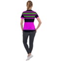 Disco Stripes Short Sleeve Zip Up Jacket View2